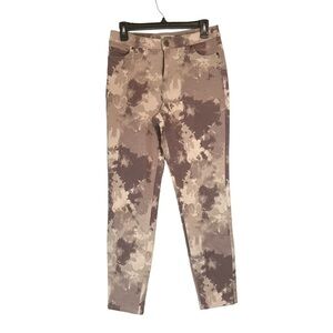 LOGO skinny jeans tie-dye camo